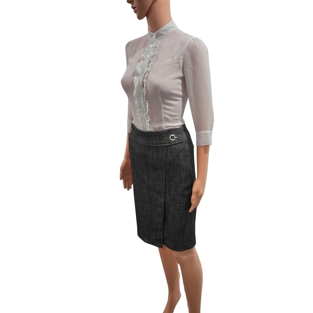 H&M Gray Pencil Skirt for Work